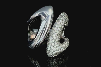 Anello in oro Bianco Con Diamanti